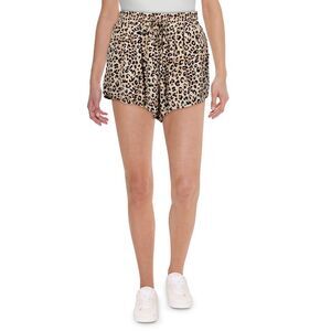 Charlie Holiday Womens Brown Knit Short Casual Wide Leg Shorts NWT